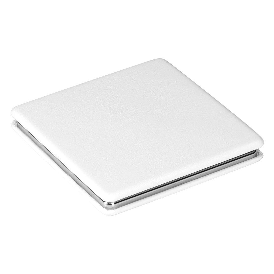 lovely 6 x 6 ogledalce belo makart