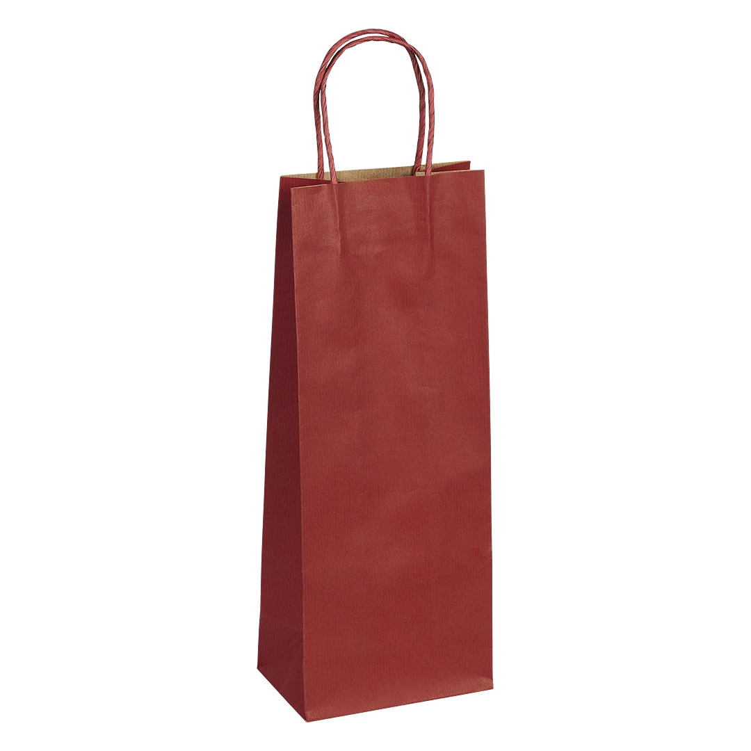 ARISTO, papirna kesa za flašu, 120 g/m2, bordo
