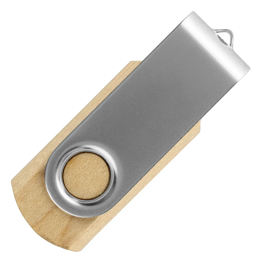 SMART WOOD, usb flash memorija, srebrna, 128GB