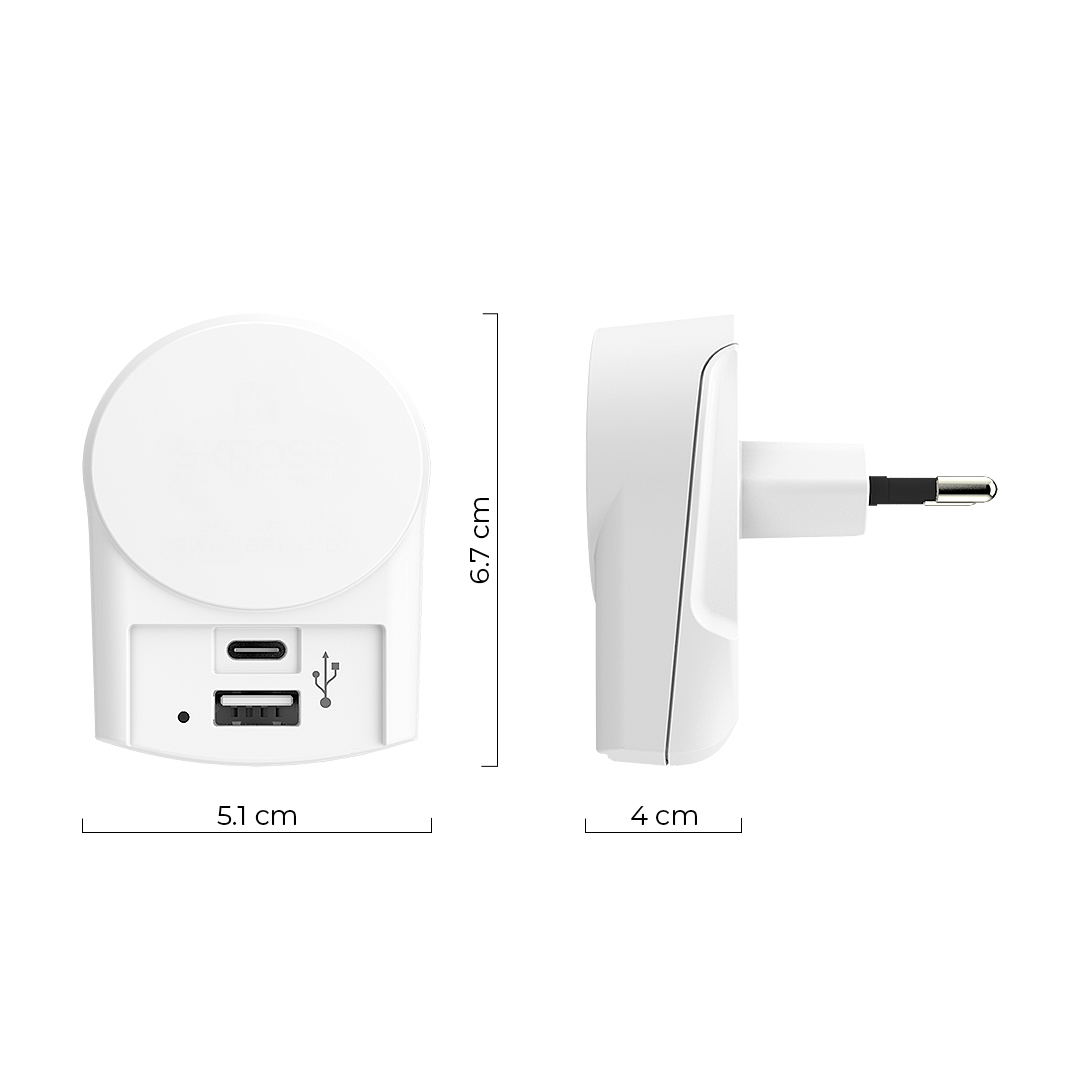 EURO USB CHARGER AC - Tehničke dimenzije