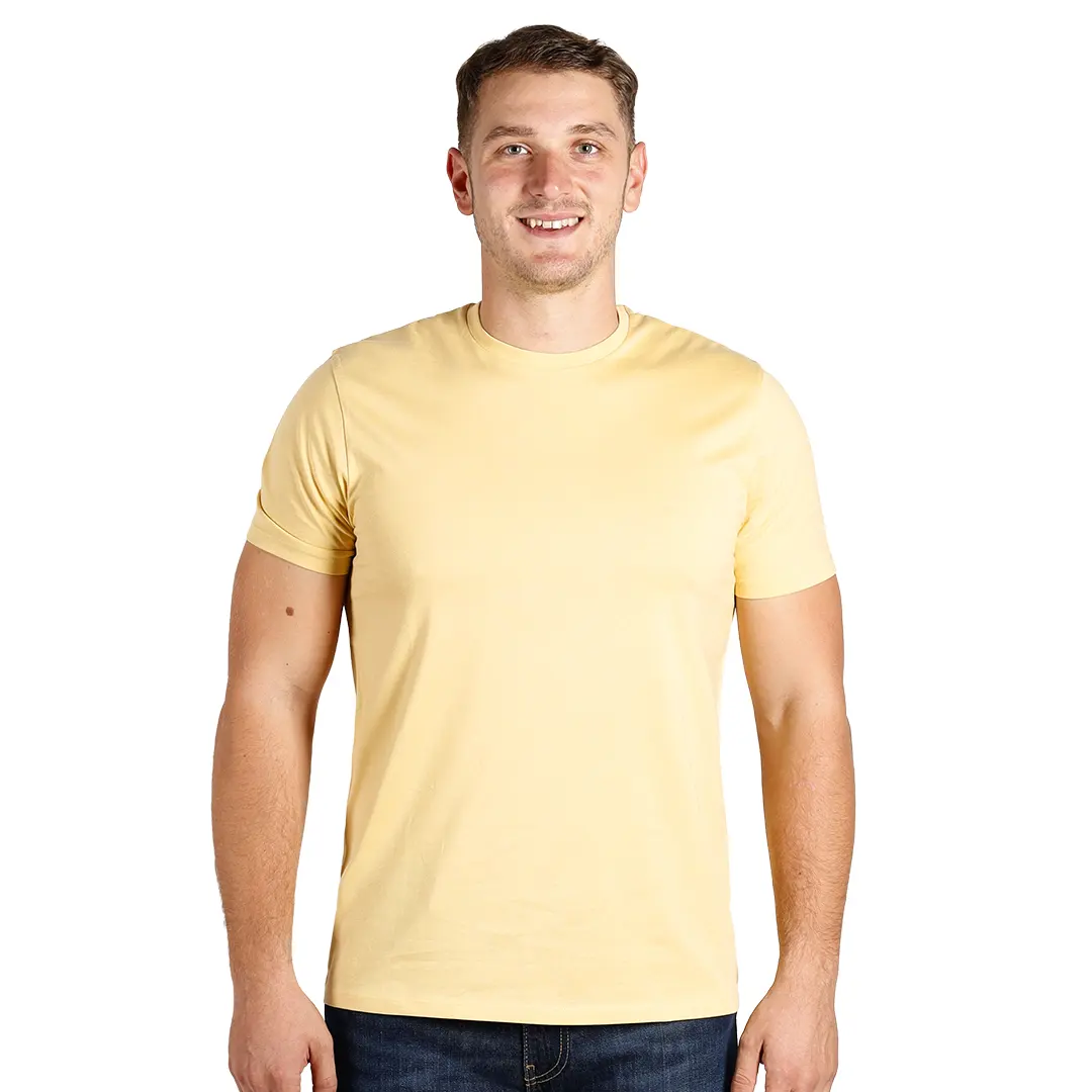 ORGANIC T, majica od češljanog organskog pamuka, 160g/m2, svetlo žuta