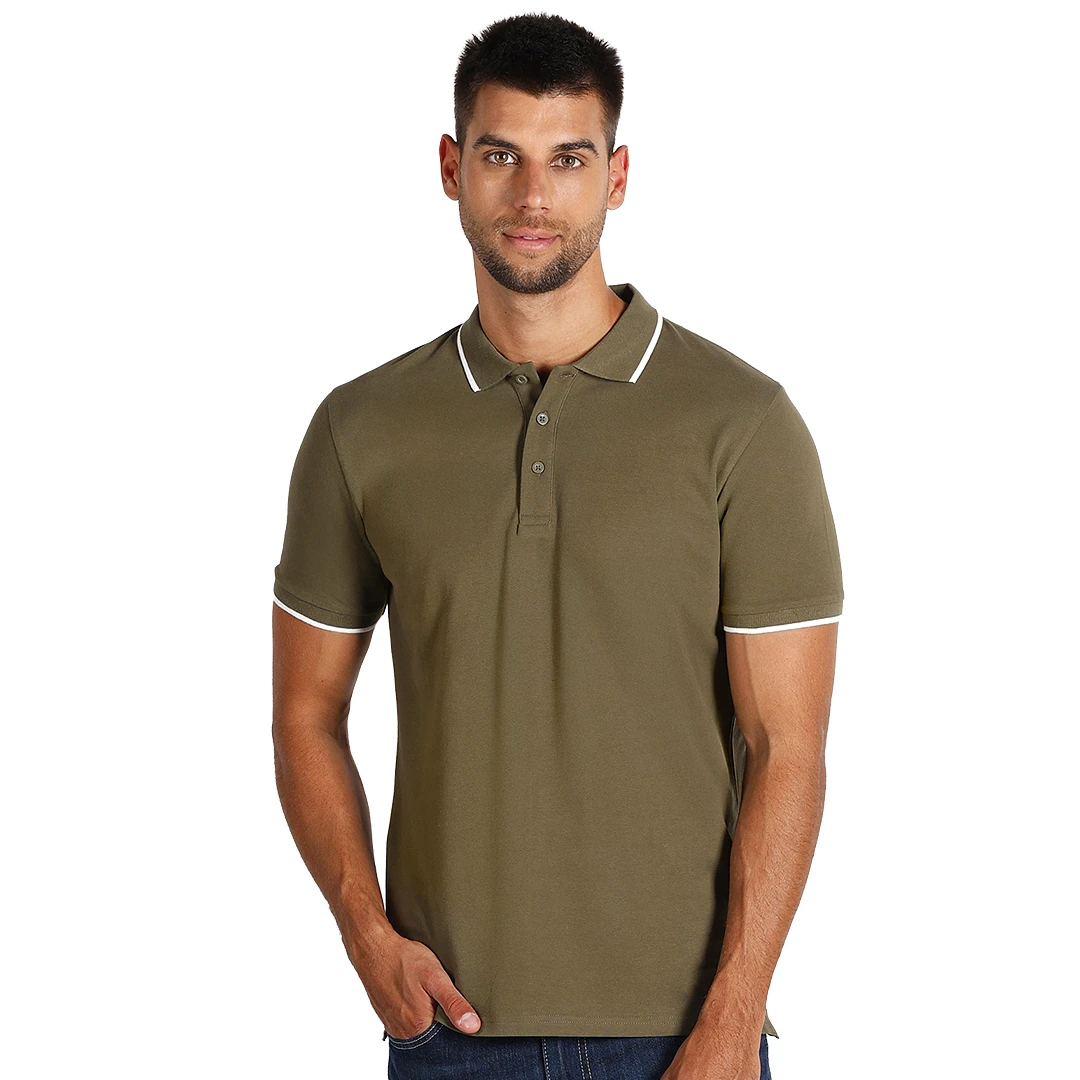 ATLANTIC, polo majica, 190 g/m2, maslinasta