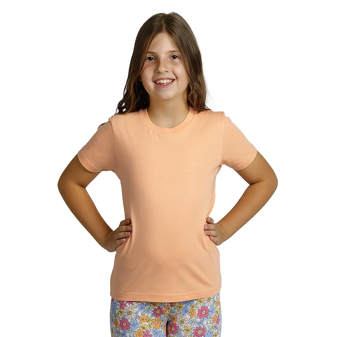 TERRA KID, dečja majica od organskog češljanog pamuka, 150g/m2, koralna