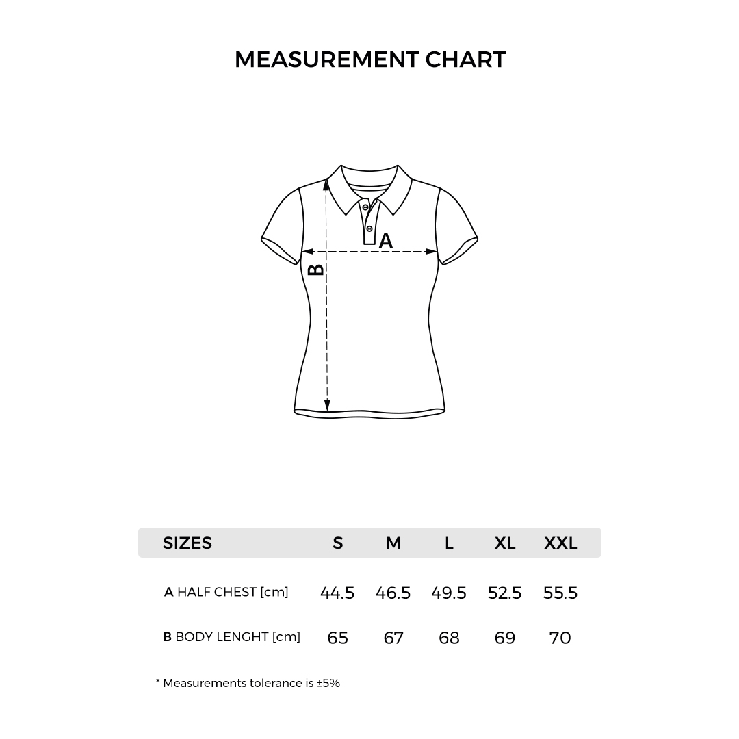 PREMIUM POLO LADY - Tehničke dimenzije