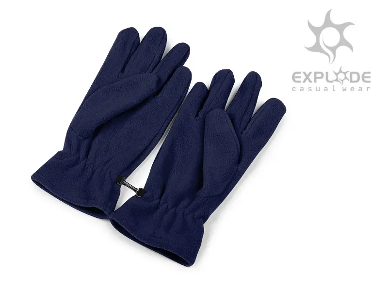 ZERO, rukavice od polara sa plastičnim karabinjerom, plave, L/XL