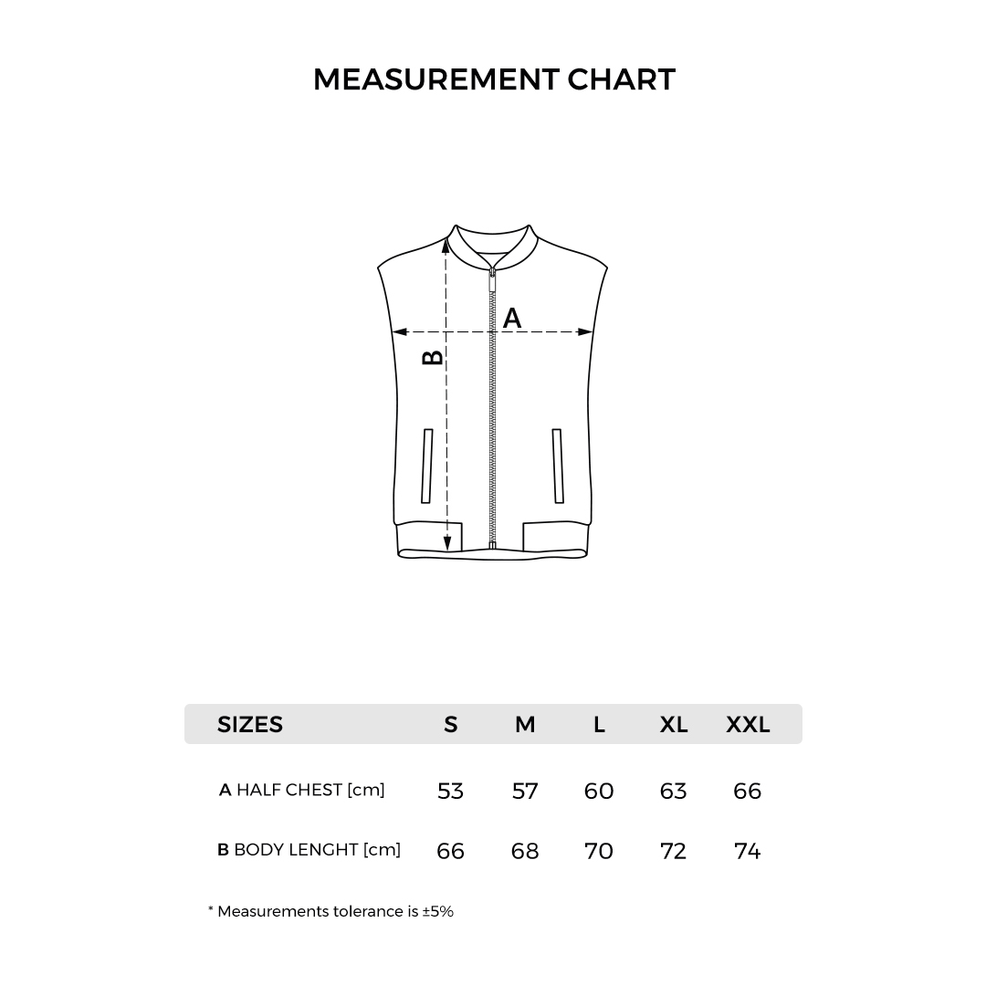 POLARIS VEST - Tehničke dimenzije
