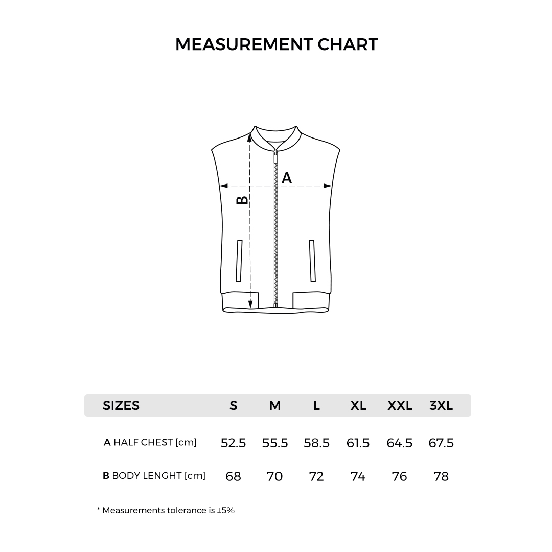 RINO VEST - Tehničke dimenzije