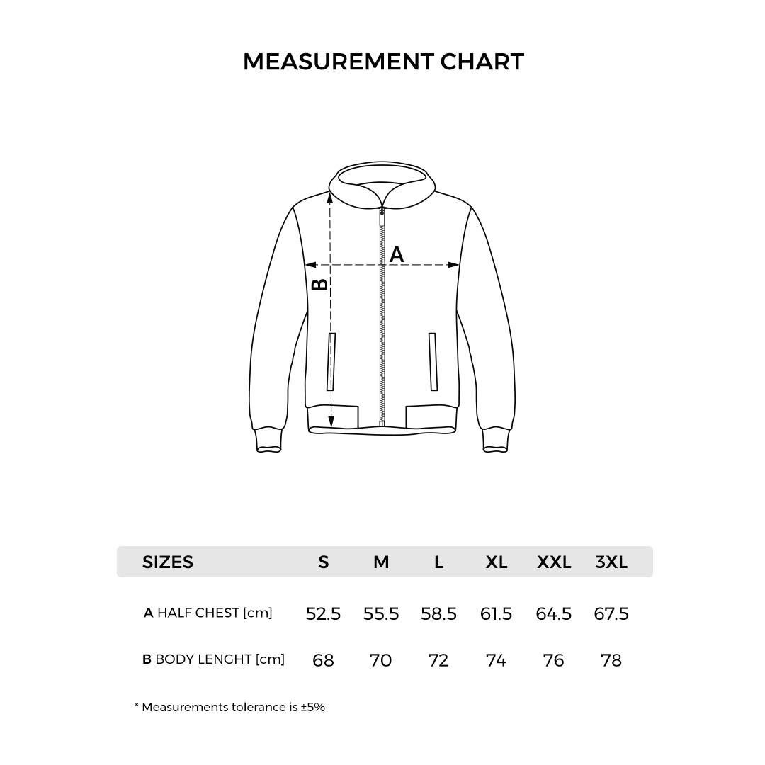 RINO HOODY - Tehničke dimenzije