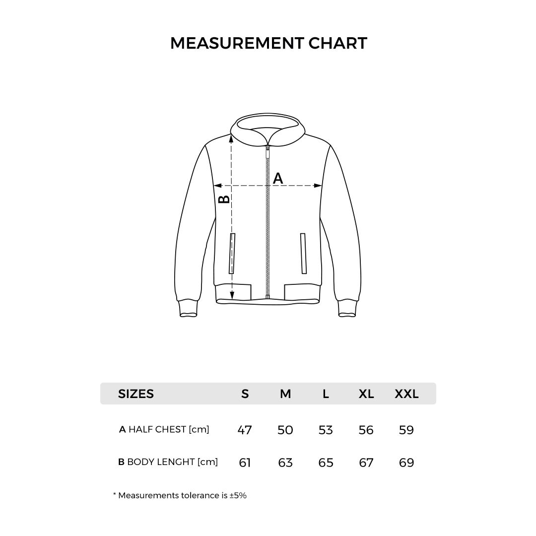 RINO HOODY WOMEN - Tehničke dimenzije