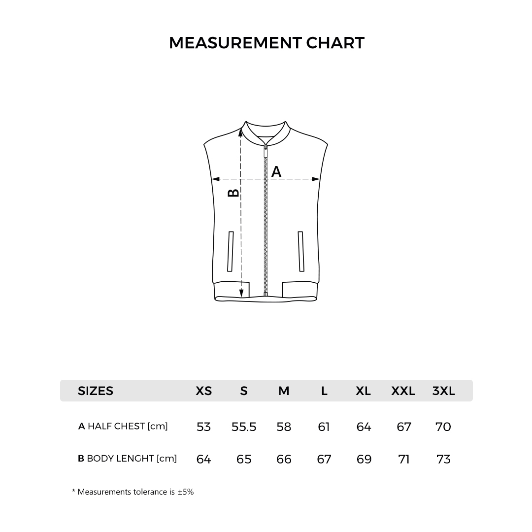 HUSKY VEST - Tehničke dimenzije