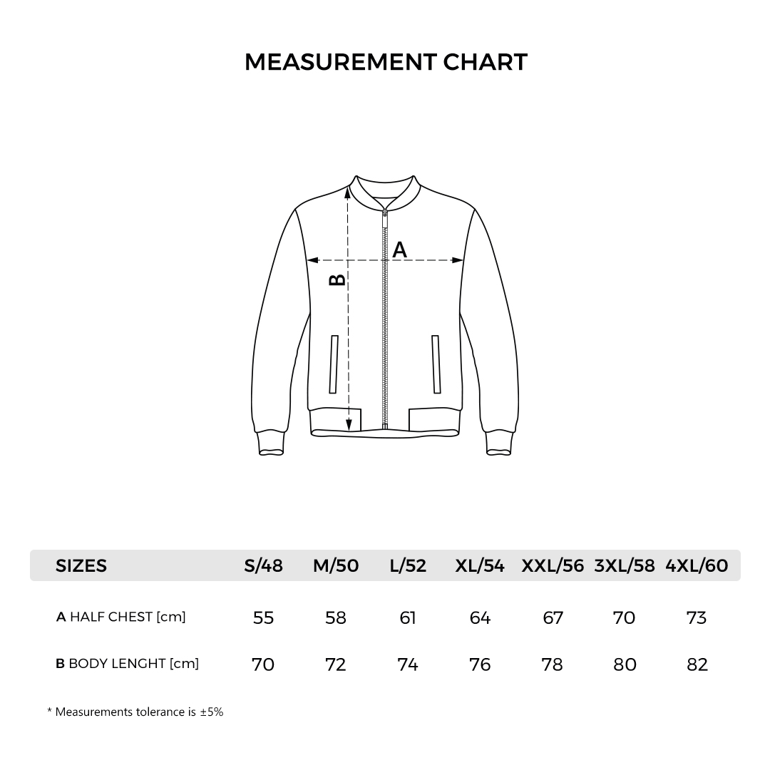 CRAFT JACKET - Tehničke dimenzije