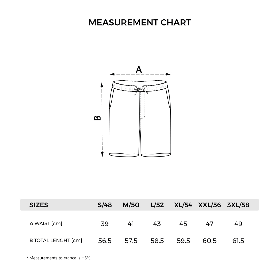 HAMMER STRETCH BERMUDA - Tehničke dimenzije