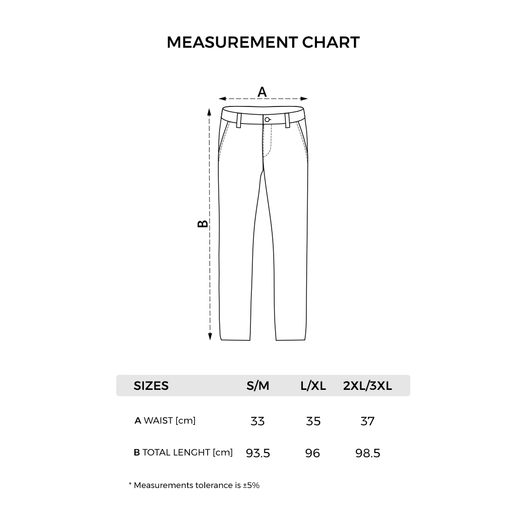 Tehnička skica – ACTIV PANTS